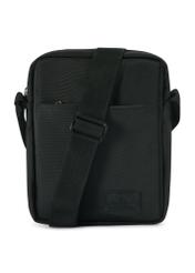 Black men's bag TORMN-0384-99(Z25), product view from the front on a white background.