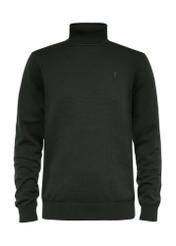 Dark green men's turtleneck sweater SWEMT-0095A-55(Z24)