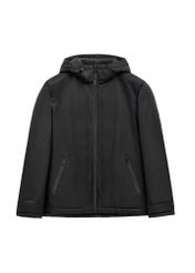 Black men's transitional jacket KURMT-0436-99(Z26), front product view on white background.