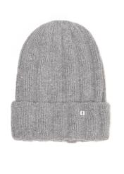 Grey women's sequined hat CZADT-0223-9B(Z26), front view on a white background.