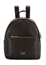 Dark brown women's backpack TOREC-0996A-89(Z25), product view from the front on a white background.