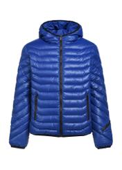 Men's blue jacket KURMT-0380-61(Z25), front product view on white background.