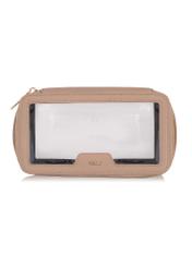 Beige transparent women's cosmetic bag TOREC-0900-81(W24)-01