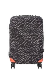 Medium suitcase cover with monogram AW-013-0001-98-M(W25), product view on suitcase on white background.
