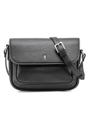 Black women's messenger bag TOREC-1072-99(Z25), front product view on white background.