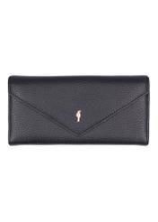 Black small women's wallet PORES-1017-9I(Z26), front product view on white background.