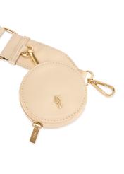 Small cream women's handbag TOREC-1171-0B(W26), close-up of the product detail, view on a white background.-02
