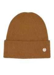 Mustard women's hat CZADT-0206-2D(Z26), front product view on white background.