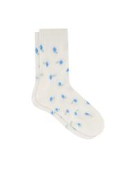 Women's floral socks SKADT-0076-0P(W26), side product view on a white background.