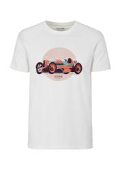 Cream Printed Men's T-shirt TSHMT-0106-12(W24)-03