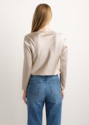 Beige women's blouse BLUDT-0220-1A(Z26)