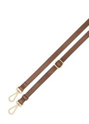Women's brown leather messenger bag TORES-1246-1F(W26), product view of the detachable strap on a white background.