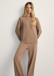 Women's camel hoodie BLZDT-0116-24(Z25)