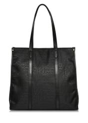 Black women's shopper bag TOREN-0279-99(W24)-02