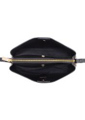 Black women's handbag with strap TOREC-0768A-99(W24)-05