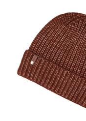 Brown women's wool blend hat CZADT-0208-1H(Z26), close-up of the product detail on a white background.