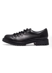 Men's black leather shoes BUTYM-0547-99(Z26), side view of the product on a white background.