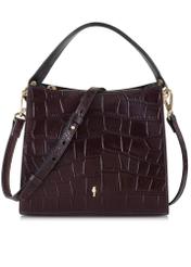 Women's three-compartment leather handbag TORES-0967-49(Z23)-01