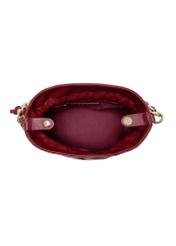 Maroon quilted women's bag TOREC-0868-49(Z23)-05