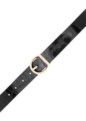 Double-sided croco women's leather belt PASDS-0332-49(Z25), view of the product buckle on a white background.