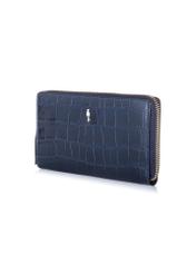 Women's large leather wallet croco PORES-0844-69(W23)-02