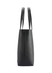 Black women's shopper bag TOREC-1208-9I(W26), product view from the side on a white background.