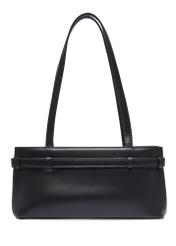 Black women's shoulder bag TOREC-1341-99(Z26), product view from the back on a white background.