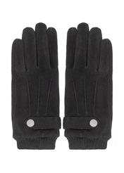 Men's black insulated gloves REKMS-0077-99(Z24)