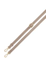 Beige medium women's handbag TOREC-1121-1D(W26), top view of the product strap on a white background.