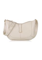 Beige leather women's hobo bag TORES-1041O-81(Z24)-01