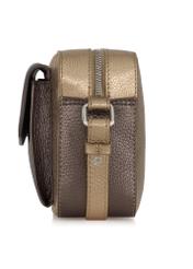 Women's gold leather postbag TORES-0951-28(Z23)-03