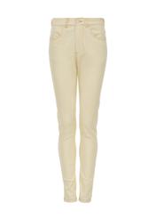 Cream denim pants for women JEADT-0005-11(W22)-02