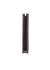 Dark brown leather men's wallet PORMS-0736-1I(Z26), side product view on white background.