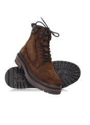 Brown leather men's boots BUTYM-0423B-89(Z23)-04