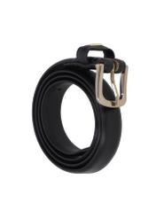 Black leather women's belt PASDS-0300-99(Z26)
