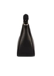 Small black women's handbag TOREC-1134-99(W26), side view of the product on a white background.