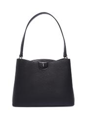 Black women's shoulder bag TOREC-1297-9I(Z26), front product view on white background.