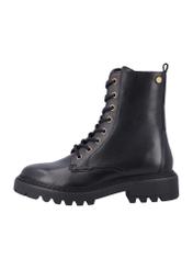 Black women's ankle boots BUTYD-1192-99(Z26), side view of the product on a white background.
