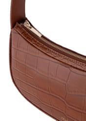 Brown leather women's hobo handbag TORES-0999-87(W24)-06