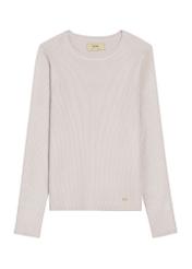 Light beige women's longsleeve LSLDT-0028-80(Of 25) - front product view on white background.