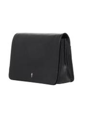 TORES-1316A-99(Z26) women's black leather crossbody bag, angled product view on a white background.