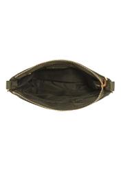 Women's khaki shoulder bag TOREC-0708 B-55(Z 25), product view from the inside on a white background.