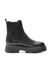 Women's black Chelsea boots BUTYD-1182-99(Z25) - side view of the product on a white background.