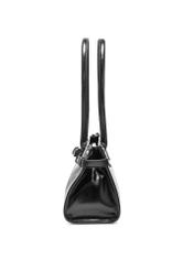 Black elegant women's handbag TOREC-1065-99(Z25), side view of the product on a white background.
