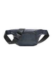 Men's navy blue leather zippered kidney TORMS-0280A-69(W24)