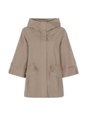 Beige women's oversize jacket KURDT-0295-81(W22)-03