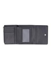 Black medium women's wallet POREC-0448-99(Z26), product view inside on white background.
