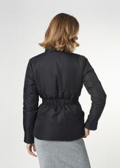 Elegancka kurtka damska ze stójką i paskiem KURDT-0297-99(Z21)-02
