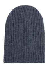 Navy blue men's winter hat CZAMT-0011-7E(Z26) product view from the back on a white background.