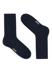 Navy blue men's socks SKAMT-0192-69(Z25), product view without packaging on white background.